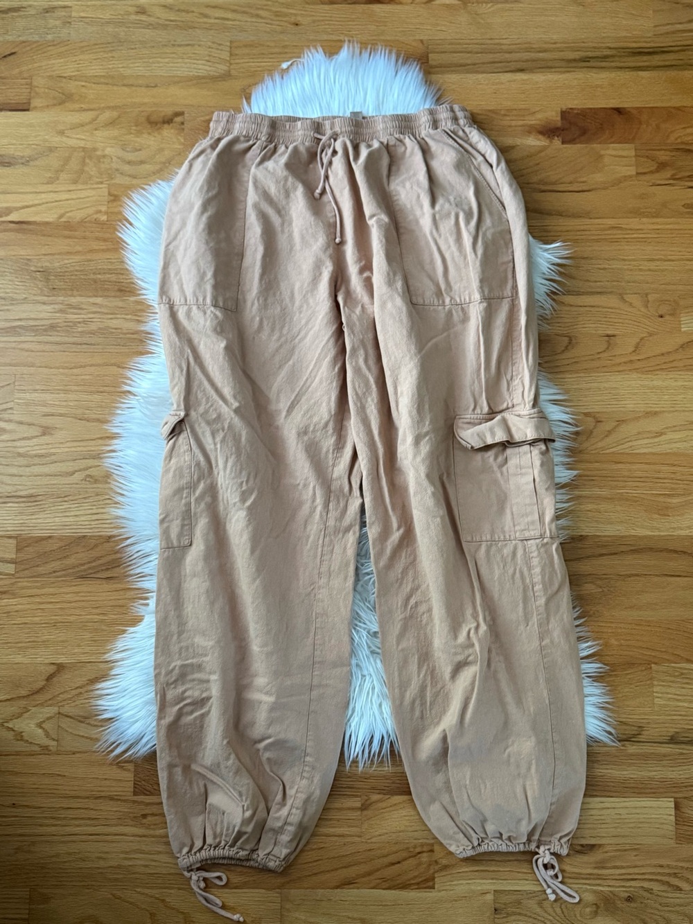 Skims Cover Up Cargo Pants — Tan
